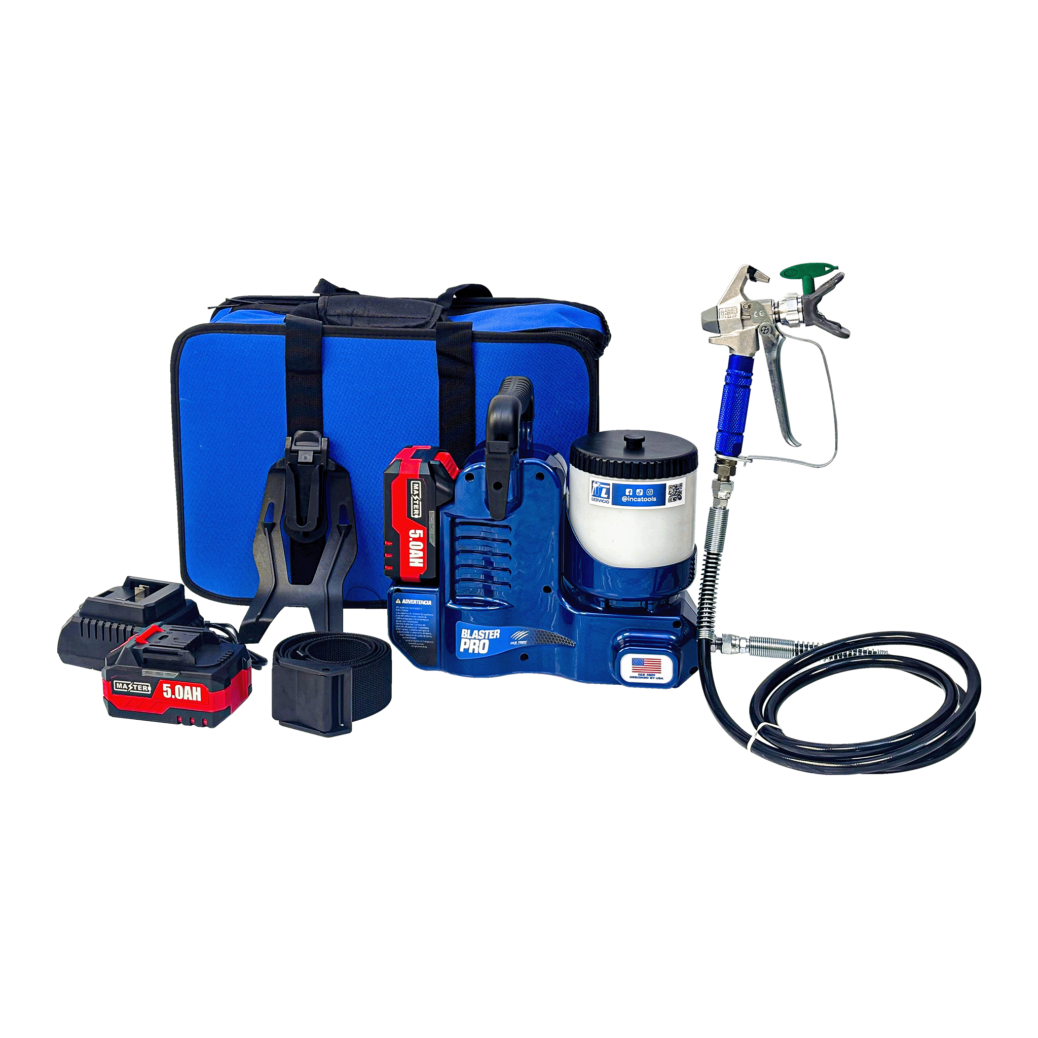 Máquina Airless Inalámbrica Blaster Pro REX-TECH 2500 PSI