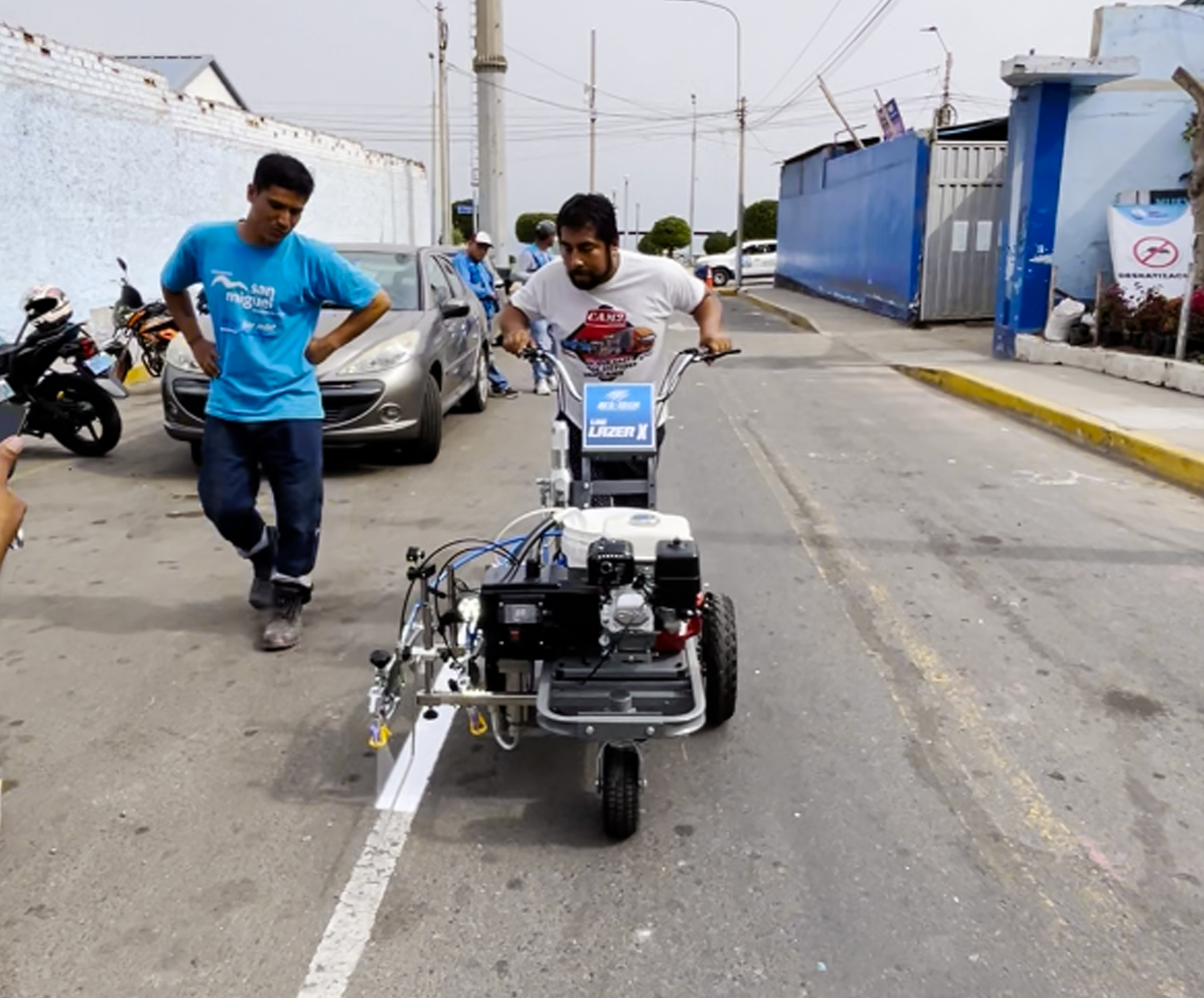 Señalización deportiva y estacionamientos con pintarraya Incatools
