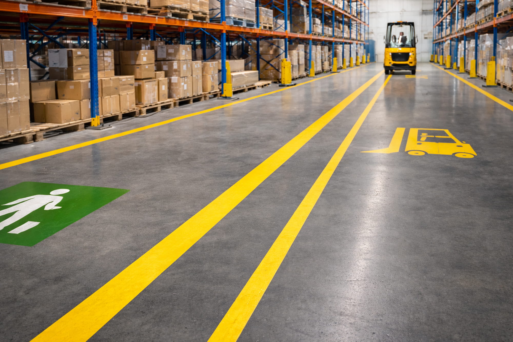 Demarcación de zonas logísticas