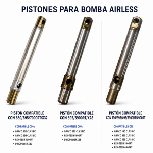Pistón para Bomba Airless – Modelos Compatibles