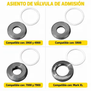 Asiento de Válvula de Admisión para Equipos Airless REX-TECH