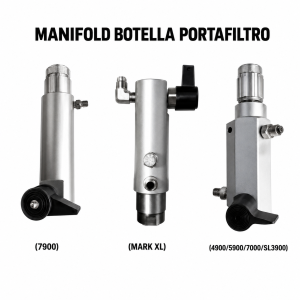 Manifold Botella Portafiltro Profesional para Equipos Airless
